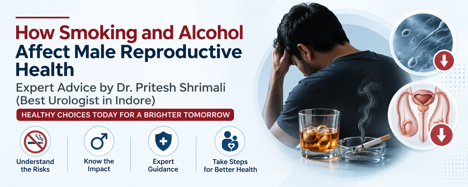 How Smoking and Alcohol Affect Male Reproductive Health – Expert Advice by Dr. Pritesh Shrimali (Best Urologist in Indore)